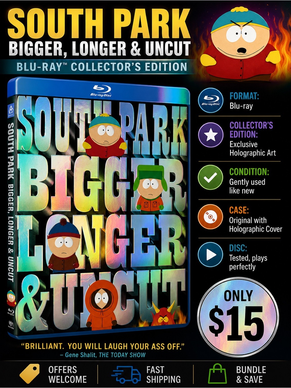 South Park Blu-ray Collector's Edition Uncut Comedy